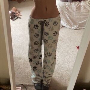 Cozy Paw Print Pajama Pants